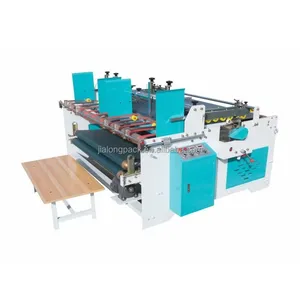 Pizza box making machine semi auto folder gluer corrugated carton press type pasting machine