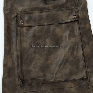 <span class=keywords><strong>Pantaloni</strong></span> con fondo oversize personalizzati <span class=keywords><strong>pantaloni</strong></span> larghi in pelle Vintage Cargo per gli uomini - Product Image 6