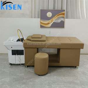 Lavabo para Champú Kisen Popular, Lavabo Personalizado para Spa Capilar, Camilla de Masaje Tailandés, Cama para Lavar el Cabello, Muebles de Salón sin Tuberías - Product Image 3