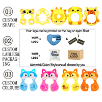 Bouée de bain et flotteur pour bébé WaterDream bleu personnalisé non gonflable avec fonction de sécurité, matériau PVC OEM/ODM, logo et couleur personnalisables