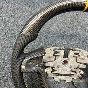 Volante de fibra de carbono OEM compatible con <span class=keywords><strong>Chevrolet</strong></span> Cruze Silverado Camaro Corvette Captiva Malibu Ss Spark Aveo Colorado - Product Image 2