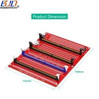 Ordinateur de bureau DDR3 DDR4 DIMM DDR5 RDIMM UDIMM Testeur de mémoire RAM Test Carte de diagnostic avec indicateurs LED En stock