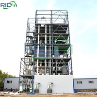 Ligne de production de granulés d'aliments pour animaux RICHI 1-60 T/H pour bovins, volailles, porcs, poissons, crevettes, animaux aquatiques, ruminants et animaux d'élevage