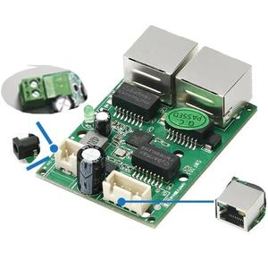 Maßgefertigtes Hochwertiges <span class=keywords><strong>2</strong></span>+1-Port Terminal/Pin-Header/RJ45 Netzwerk Fast-Ethernet-Switch-Board für KI-<span class=keywords><strong>IoT</strong></span> Industrieroboter - Product Image 3