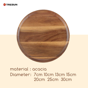 Tabla de Madera Redonda de Varios Tamaños para Cortar, Servir Té, Pastel, Pan, Desayuno, Bocadillos, Suministros para Hoteles, Bandeja de Té para Restaurantes - Product Image 6