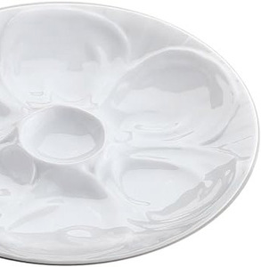 Plat à huîtres en céramique Plat à huîtres <span class=keywords><strong>Assiette</strong></span> à huîtres en <span class=keywords><strong>porcelaine</strong></span> blanche fine - Product Image 4