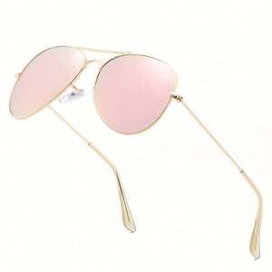 Lunettes de soleil polarisées vintage pour hommes et femmes, mode 2022, protection UV400, monture en métal - Product Image 5