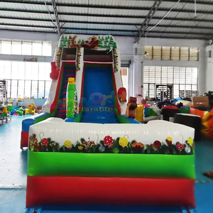 Holiday party jumpers entertainment tobogan hinchable christmas bounce house inflatable slide for adults - Product Image 3