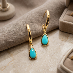Pendientes de Plata de Ley S925 con Baño de Oro de 14K y Topacio, Clásicos, Ajustables, Color Personalizado, Bella OEM ODM - Product Image 2