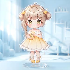 Ornements de table durables en plastique personnalisés, motif de dessin animé humanoïde, avec plusieurs inserts animés en forme d'étoile - Product Image 2