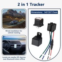 Traceur GPS Premium 2-en-1 avec immobilisateur moteur à distance et relais de coupure de carburant pour la surveillance de sécurité automobile en temps réel