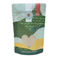 Sachets personnalisés à fond plat pour chocolat, pop-corn, noix et snacks, avec fenêtre transparente et fermeture éclair refermable