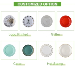 Piatti in Plastica PS Rosa Usa e Getta, Piatti Colorati Personalizzati per Insalata, Dessert e Cena, Vassoi in PP Riutilizzabili per Feste, Matrimoni, Campeggio - Product Image 5