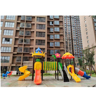 Toboggan d'amusement extérieur haute capacité en acier et plastique pour jardin, école, zones résidentielles et aéroports