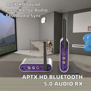 Extenseur audio-vidéo sans fil AV 3RCA, émetteur-récepteur vidéo RCA pour DVD, STB, <span class=keywords><strong>Blu</strong></span>-ray, amplificateur de son, barre de son - Product Image 2