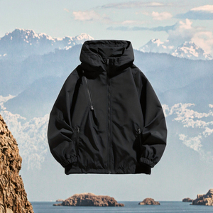 Meilleure vente grande taille hommes doux nouveau style veste décontractée sur mesure de haute qualité imperméable randonnée manteau automne fermeture éclair - Product Image 3