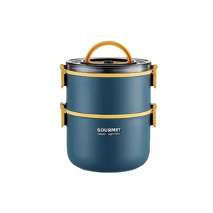 Hot Portable 304 Stainless Steel Multi-Layer Round Bento Lunch Box with Handle Popular Among Adults and Students - Product Image 6