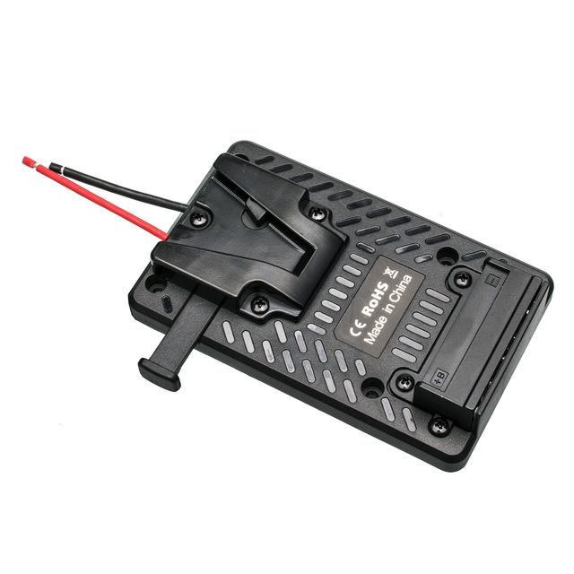 Monitor Wireless Image Transmission V-shaped Small Hanging Bracket Ultra-thin Broadcast Camera Battery V-mount Plate