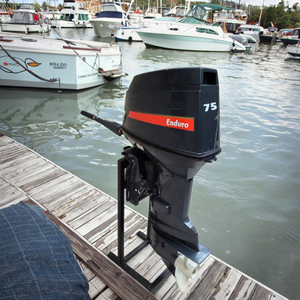 Moteur hors-bord marin 75 CV 2 temps à essence, arbre long, moteur marin 75 CV - Product Image 1