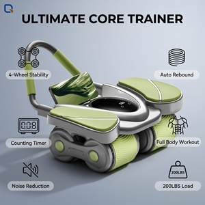 <span class=keywords><strong>Rodillo</strong></span> Abdominal de Alta Resistencia con 4 Ruedas y Soporte para Codos, Equipo de <span class=keywords><strong>Entrenamiento</strong></span> de Core con Rebote Automático Inteligente para Fitness - Product Image 1