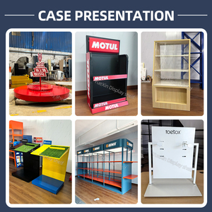 YX 맞춤형 다기능 경제적인 금속 경량 소매점 진열대 슈퍼마켓 브랜드 광고 디스플레이 스탠드 선반 - Product Image 2