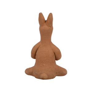 Statuetta di Animale Seduto in Terracotta, Scultura in Ceramica per Arredamento Casa e Ufficio, Decorazione Boho - Product Image 4