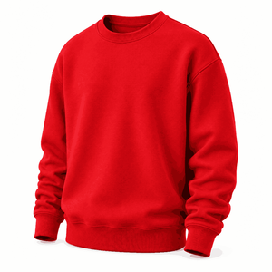Sweat-shirt à col rond pour homme, vert menthe, coupe classique, tricoté, couleur unie, décontracté, manches longues, 100% coton, respirant, 360g - Product Image 6