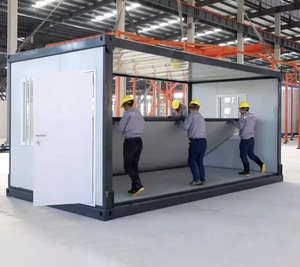 Newly Designed Easy-shipping and Easy- Installment 20ft <b>Z</b>-type Flat Pack Folding Shipping Container House Hotels Coffee <b>Bar</b> - Product Image 3