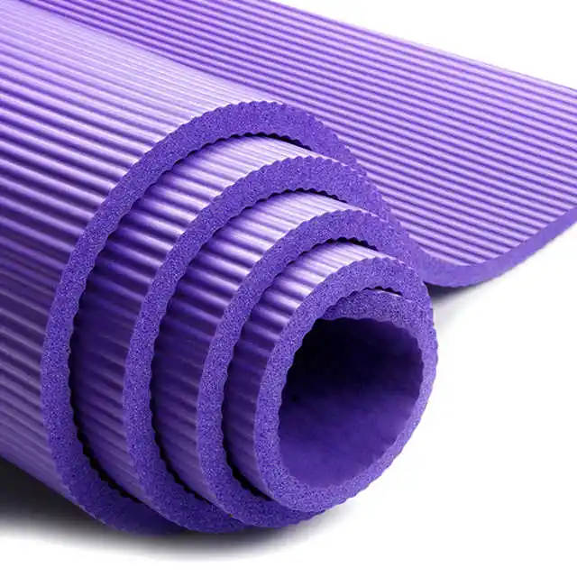 Hot Selling Eco-friendly Non-Slip Fitness Natural Yoga Mat High Density Anti-Tear OEM Customized Logo Color Feature NBR Yoga