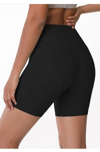 Logo gratuit Short de yoga taille haute Taille élastique Short de fitness pour femme - Product Image 6