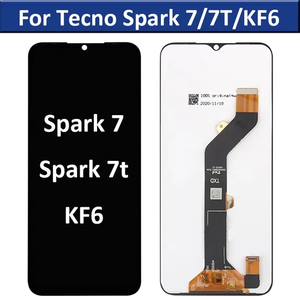 Écran <span class=keywords><strong>LCD</strong></span> à vente chaude pour Tecno <span class=keywords><strong>Spark</strong></span> <span class=keywords><strong>7T</strong></span> KF6p avec numériseur, assemblage complet, remplacement de l'écran tactile - Product Image 1