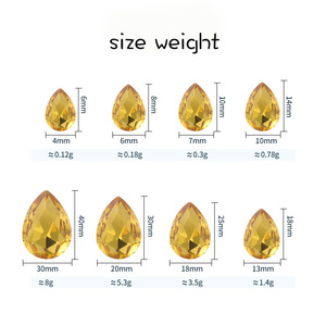 Commercio all'ingrosso DIY vetro trasparente strass 18*25 punto bianco <span class=keywords><strong>scarpe</strong></span> con retro, abbigliamento, valigie, fiore a punta colla inferiore - Product Image 6