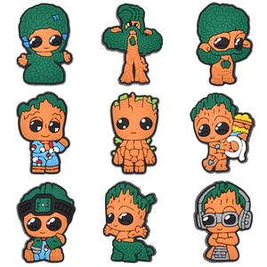 Breloques pour Bracelets Inside Out <span class=keywords><strong>Ranking</strong></span> <span class=keywords><strong>of</strong></span> Kings Marvel Baby Groot Décoration de Chaussures PVC Accessoires en Gros Breloques de Chaussures Cartoon - Product Image 6