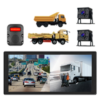 10,36 pulgadas Full HD pantalla táctil coche DVR espejo retrovisor Dash Cam 4*720P cámara de coche caja trasera lente Dual grabadora de vídeo vista lateral