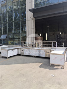 Comptoir de préparation de Bubble Tea en acier inoxydable bleu - Product Image 5