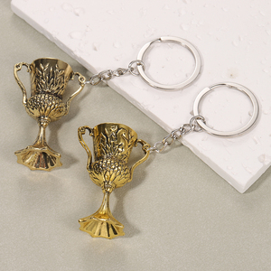 Porte-clés Horcruxes Vintage pour Homme en Alliage de Zinc, Accessoire Pendentif <span class=keywords><strong>Coupe</strong></span> du Saint Graal, Inspiré des Films Européens et Américains, Léger, Vente en Gros - Product Image 2