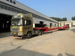 Multiaxis Wind Power Equipment Transport Trailer Lowbed Semi Trailer Sale In Qatar