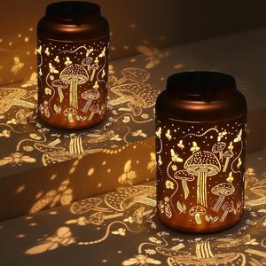 Lámpara Solar LED para Exteriores, Resistente al Agua con Clasificación IP65, Lámpara de Jardín de Metal para Decoración de Patio, Regalo Ideal para Mujeres y Madres - Product Image 2
