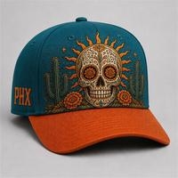 Casquette de baseball personnalisée style Old English, 5 panneaux, visière incurvée, style Dad Hat, streetwear urbain West Coast, vente en gros, faible MOQ
