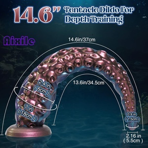 Vibromasseur Dildo Monstre Tentaculaire avec 10 Modes de Vibration, Télécommande par Application, Ventouse, pour Clitoris et Point G, Jouets pour Adultes - Product Image 6