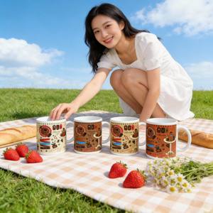 Tasses à café arabes, mugs en céramique et porcelaine, marque HARVIT, origine Hunan, Chine, fournisseur en gros, prix bas - Product Image 5