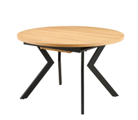 Table à manger extensible en bois de design italien moderne, pieds en métal, nombreuses options de couleurs, meubles de maison, directement de l'usine, non