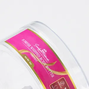 Logo impermeabile personalizzato cosmetici BOPP etichetta lamina d'oro adesivi crema per la cura della pelle stampa etichette di imballaggio per il corpo barattolo di burro