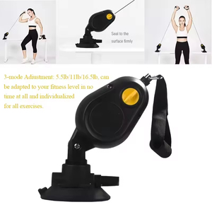 Entrenador de Cuerda para Gimnasio en Casa, Portátil, de Plástico ABS, con Bandas de Resistencia Ajustables, Sistema de Polea de Pared Resistente - Product Image 2