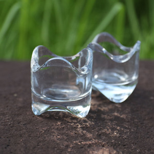 <span class=keywords><strong>Portacandele</strong></span> in Vetro Trasparente Irregolare Economico all'Ingrosso, Ornamenti Romantici per Candele Profumate - Product Image 6