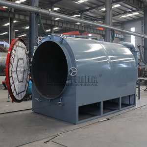 Four de carbonisation horizontal à faible teneur en cendres pour bois dur, machine de fabrication de charbon de biomasse sans fumée pour les déchets de palmiers de Malaisie - Product Image 3