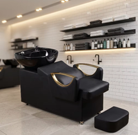 Promotion exceptionnelle : Fauteuil de lavage et de spa capillaire pour salon de coiffure, personnalisable, confortable, avec fonction massage et bac intégré