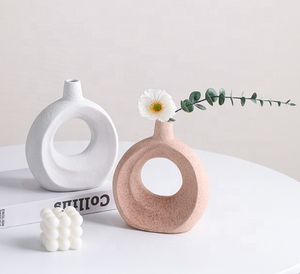 <span class=keywords><strong>Vase</strong></span> rond minimaliste nordique Boho Ins Style <span class=keywords><strong>Vase</strong></span> à fleurs de la <span class=keywords><strong>pampa</strong></span> <span class=keywords><strong>Vase</strong></span> en céramique <span class=keywords><strong>blanc</strong></span> mat <span class=keywords><strong>pour</strong></span> décoration de table - Product Image 2