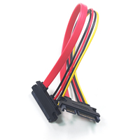 Cable SATA de 22 pines 7 + 15 pines Serial ATA SATA Data Power Combo 30CM Cable de extensión de cobre conector convertidor Cables de producto