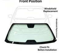 Pare-brise avant Geely EX2, OE 6608087352, taille précise, pièces de rechange pour vitres de voiture